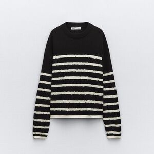 ZARA STRIPED KNIT SWEATER